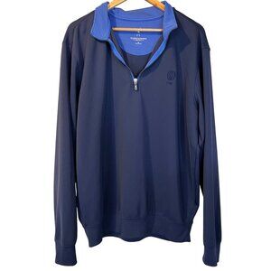 Fairway & Greene F&G Tech Mens Navy Quarter Zip Pullover XL Golf Professional‎